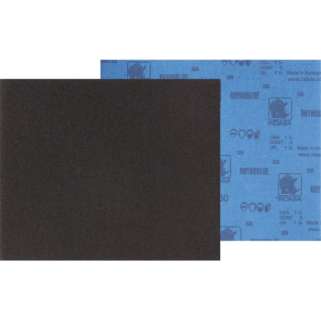 Papel de lija de hierro Rhynoblue G36 Indasa