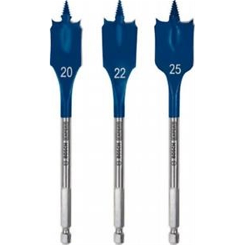 Conjunto Brocas Planas 20, 22 e 25mm 2608902107 Bosch