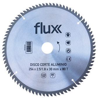 Disco Corte Alumínio - 254x30mm - FDCA25430