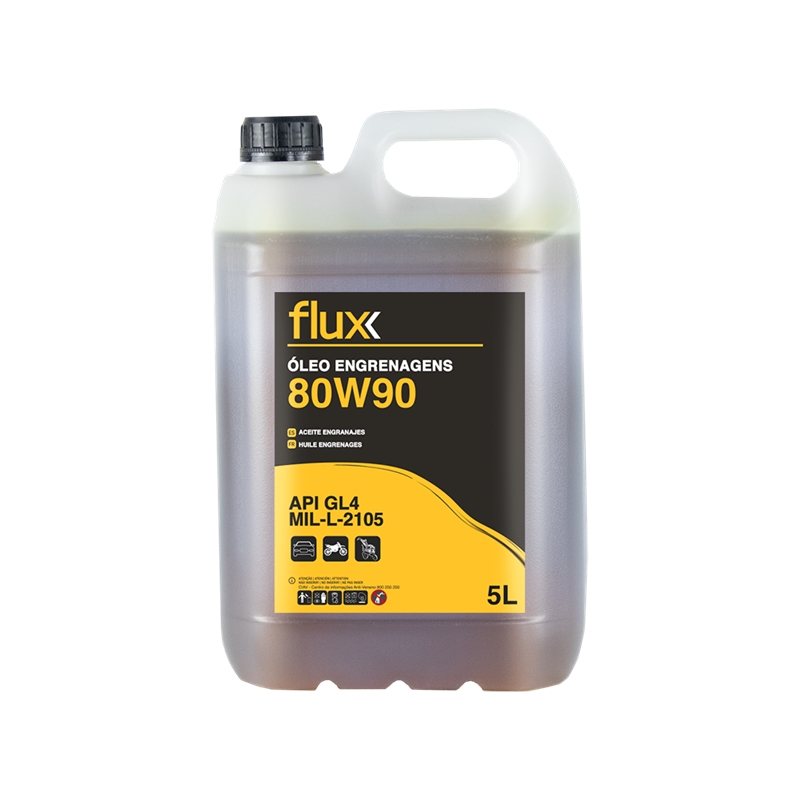 Huile pour engrenages 80W90 GL4 5lt Flux