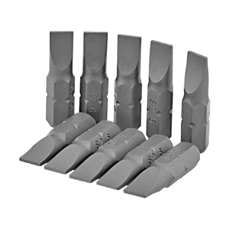Set of 10 Slotted Bits