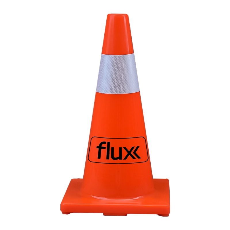 Cone Trânsito PVC 50cm Flux