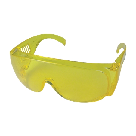 Óculos Proteção Hastes Lente Amarela Flux