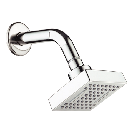 Chrome Square Shower 85x85mm 1E Flux Tube