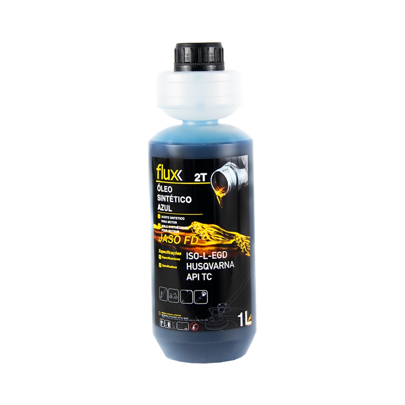 Engine Synthetic Lubricant 2 Strokes Blue 1lt Dispenser JASO FD Flux