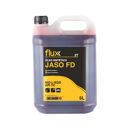 Óleo Motor 2T Sintético Vermelho 5lt JASO FD Flux - FOM2SV5FD