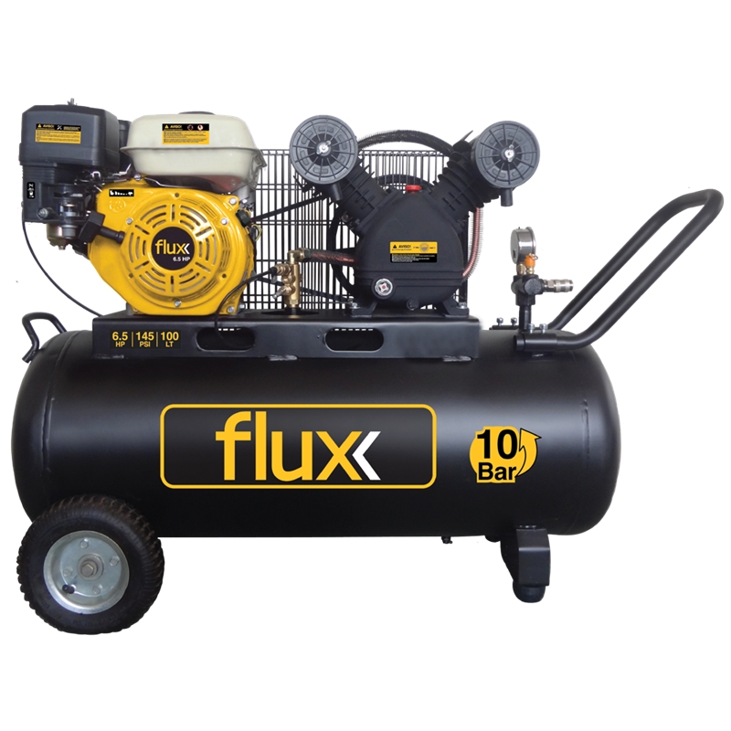 Compresseur à essence 100lt 6,5HP Flux