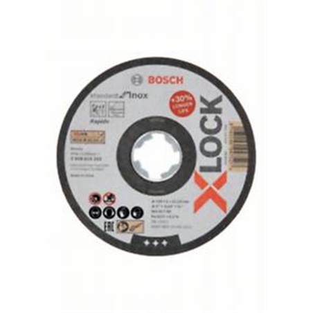 Disco X-Lock Standard Inox 125x1mm 2608619262 Bosch - DBXLSI1251