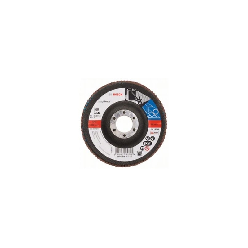 Cubreobjetos de lijado de disco 115mm G60 Bosch 2608605451