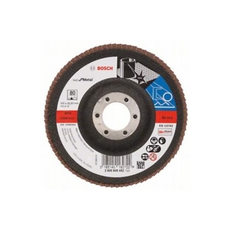 Cubreobjetos de lijado de disco 115mm G80 Bosch 2608605452