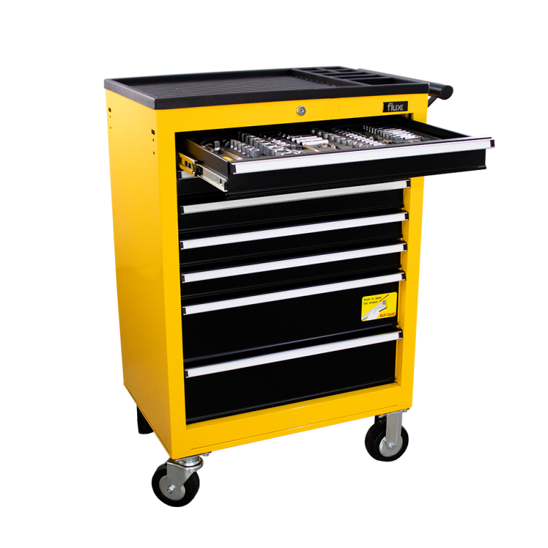 Metal Cart 7 Drawers with Tools 222 Flux pieces