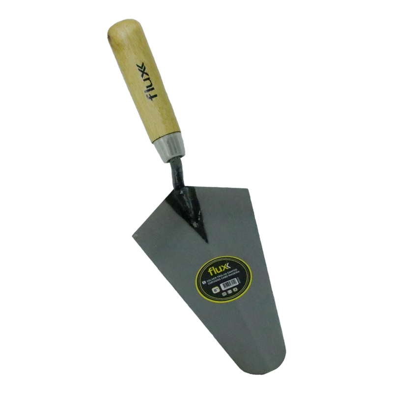 Trowel with cut corners