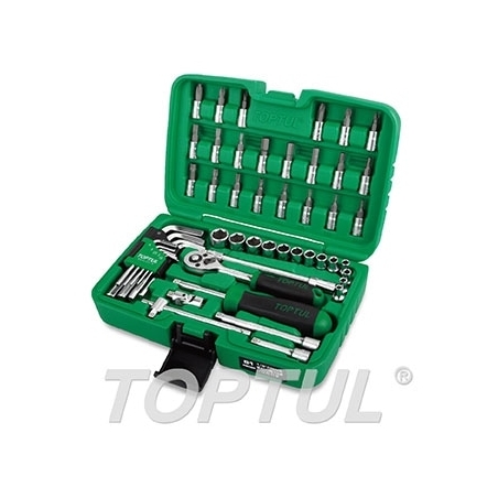 Jogo Chave Caixa 1/4" 51Pçs GCAI5102 Toptul - DTJCC1451