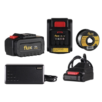 Máquina atadora de barras de refuerzo automática sin cable 12V 2x4,4Ah con Cargador e Maleta Flux - FAFSF1244L