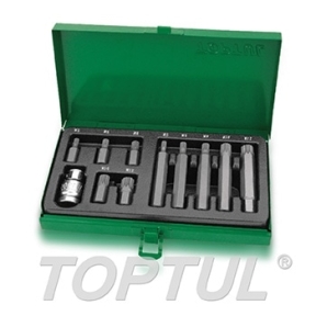 Jogo Bits XZN 1/2" 11 Peças GAAD1102 Toptul - DTJBX1211