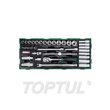 Jogo Chave Caixa 3/8" 35 Peças GTB3503 Toptul - DTJCC3835