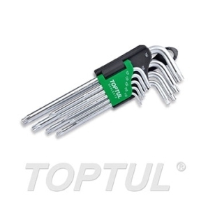 Jogo Chave Torx Tamperprof Longas 9 Peças GAAL0919 Toptul - DTJCTL919