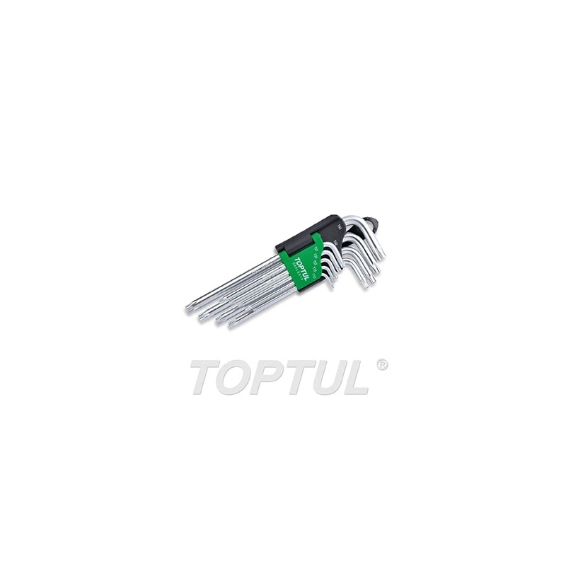 Jogo Chave Torx Tamperprof Longas 9 Peças GAAL0919 Toptul