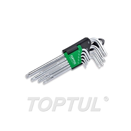 Jogo Chave Torx Tamperprof Longas 9 Peças GAAL0919 Toptul - DTJCTL919