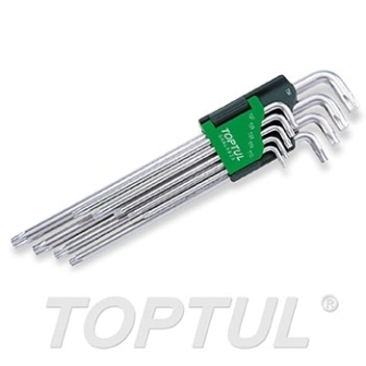 Jogo Chave Torx Extra Longas Braço Curto 9 Peças GAAL0923 Toptul - DTJCTL9