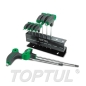 Jogo Chave Torx Extra Longas Braço Curto 9 Peças GAAL0923 Toptul