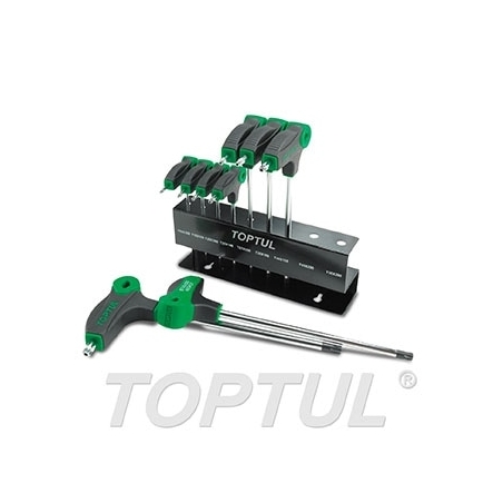 Jogo Chave Torx e Tamperproof Longas 9 Peças GAAX0901 Toptul