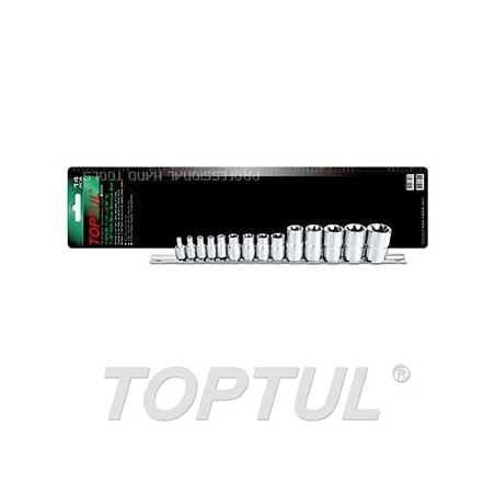 Jogo Chaves Caixa Torx 1/4", 3/8" e 1/2" GAAR1402 Toptul - DTJCCT14