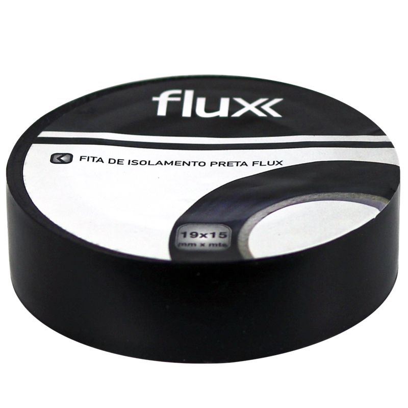 Fita Isoladora Preta 19mm 33mt Flux