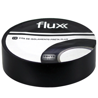 Fita Isoladora Preta 19mm 33mt Flux - FFIP1933