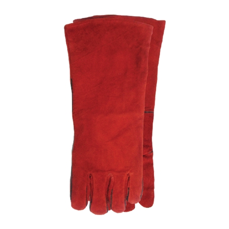 Guante de Soldador en Cuero Anticalor Rojo T11 XXL Flux