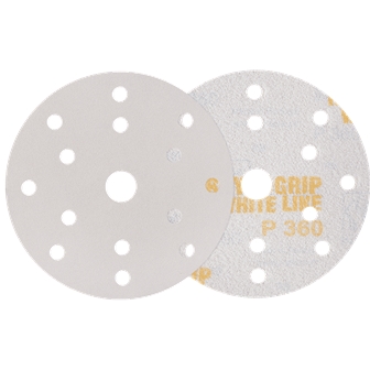 Disco de papel de lija Rhynogrip White Line 225mm 8FI G150 Indasa - DIDLRWL2256F150