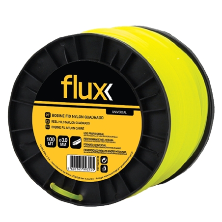 Fil de nylon carré (3,0 mm 100 mt) Flux - FBFNQ30100