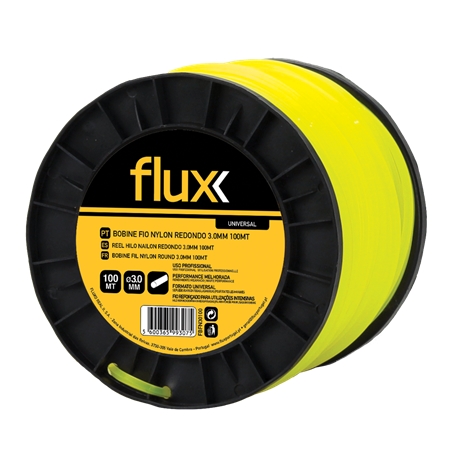 Fio Nylon Redondo (3,0mm 100mt) Flux - FBFN30100