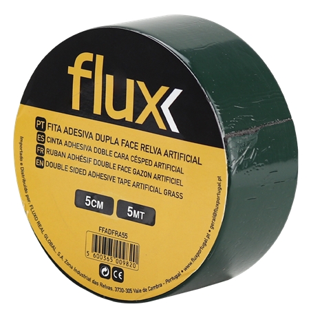 Fita Adesiva Dupla Face Relva Artificial 5cm x 5mt Flux - FFADFRA55