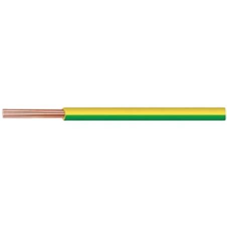 Cable en U H07V 1x1.5mm Verde/Amarillo 100mt - FFUH115VA100