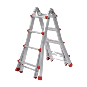 Multi Flexible Aluminum Ladder (1.40mt 4x3 Steps) Flux - FEAMF14043