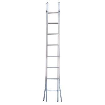 Aluminum Open Feet Double Extension Ladder (2.00mt) Flux - FEAD200PA