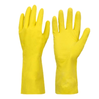 Luva Latex Ménage Amarela (7) Flux - FLLMA7S