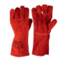 Guante de Soldador en Cuero Anticalor Rojo T11 XXL Flux