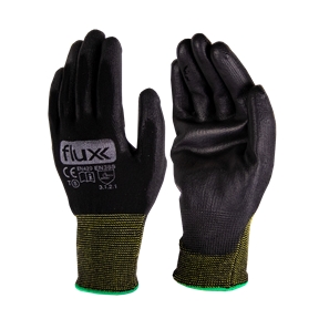 Black Polyurethane Glove (7) Flux - FLPP7S