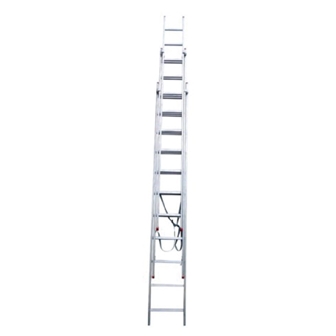 Aluminum Triple Extension Square Step Ladder (2.00 mt) Flux - FEAT200DQ