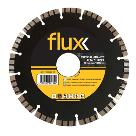 High Hardness Granite Laser Diamond Cutting Disc (115mm) Flux - FDDGADL115