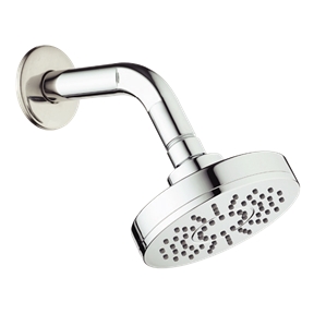 Douche ronde chromée tube de flux 105 mm 3A - FCRC1053AT