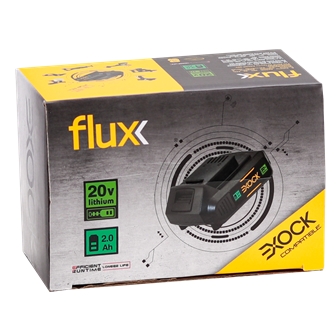 Batería de iones de litio de 20 V y 2,0 Ah Exock Flux - FBL2020E