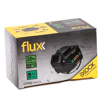 Batería de iones de litio de 20 V y 6,0 Ah Exock Flux - FBL2060E