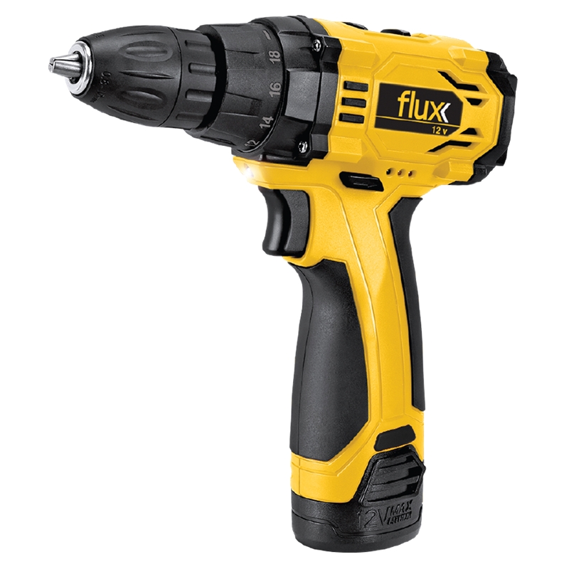 Cordless Screwdriver 12V 2x2.0Ah Lithium Flux