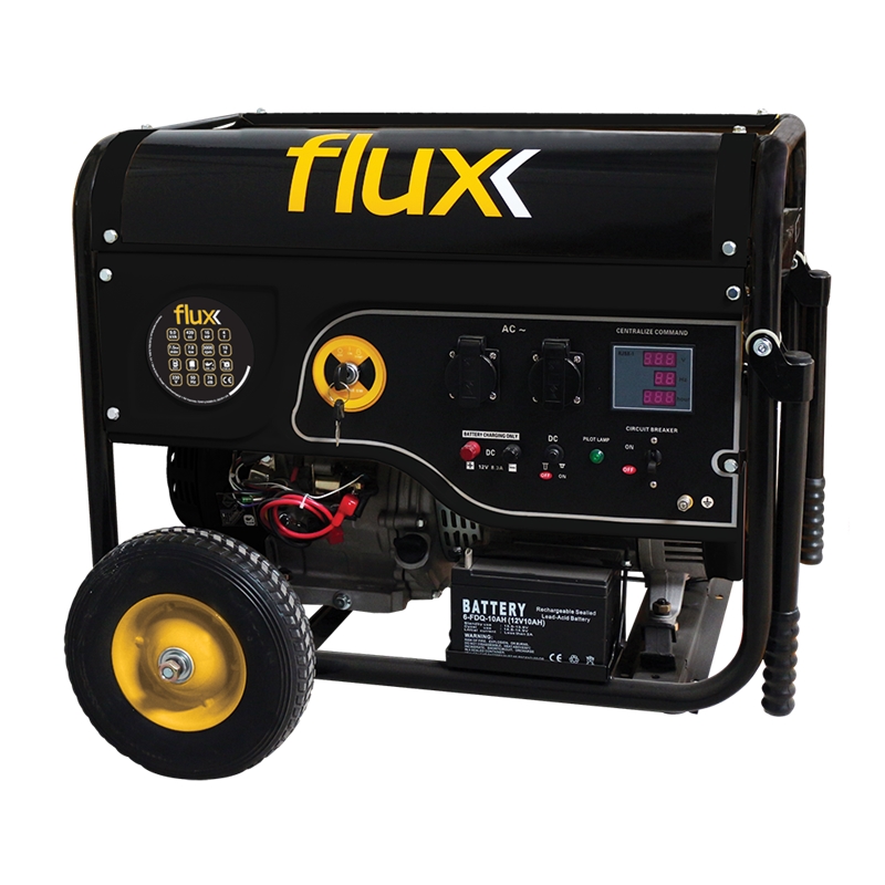 Generador a Gaolina 9kva con Ruedas + Mango Flux