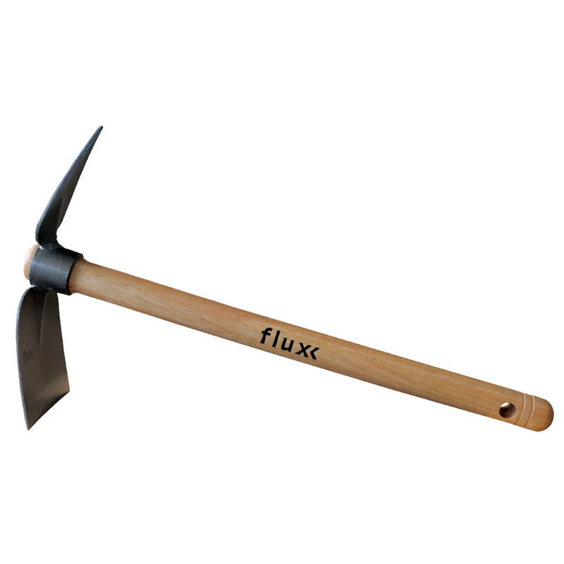 Double Hoe with Wooden Handle Flux