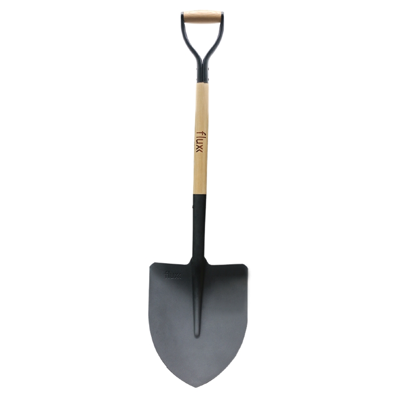 Point Head Shovel with Wooden Handle Flux