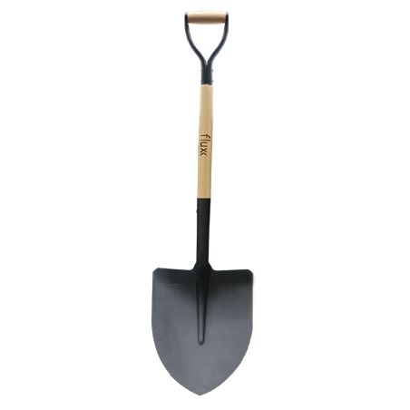 Point Head Shovel with Wooden Handle Flux - FPBCCM